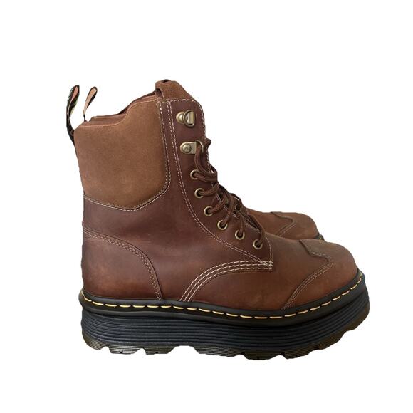 Dr Marten ZEBZAG SUEDE & LEATHER CASUAL LACE UP BOOTS Unisex US Men 8 Women 9.5 - Picture 3 of 7